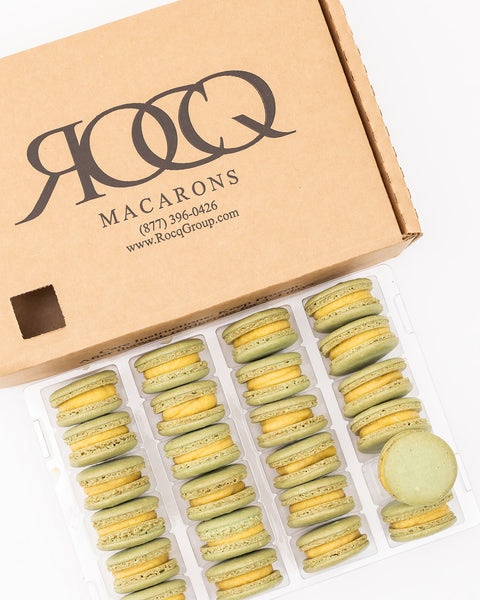 24 Pistachio French Macarons