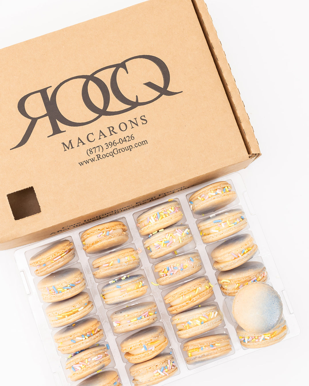 24 Birthday Cake French Macarons – Rocq Macarons