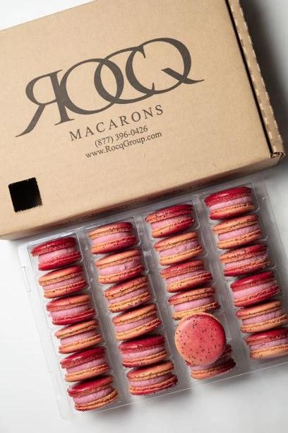 24-Pack French Macarons Single Flavor Wholesale Box