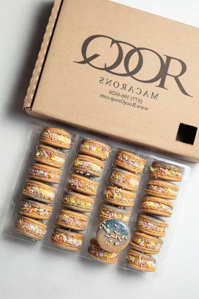 24-Pack French Macarons Single Flavor Wholesale Box